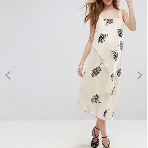 ASOS Maternity Floral Strap Cami Midi Dress